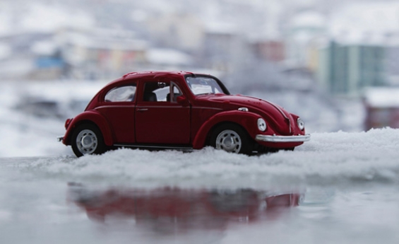 Cars Abandoned on Icy Roads